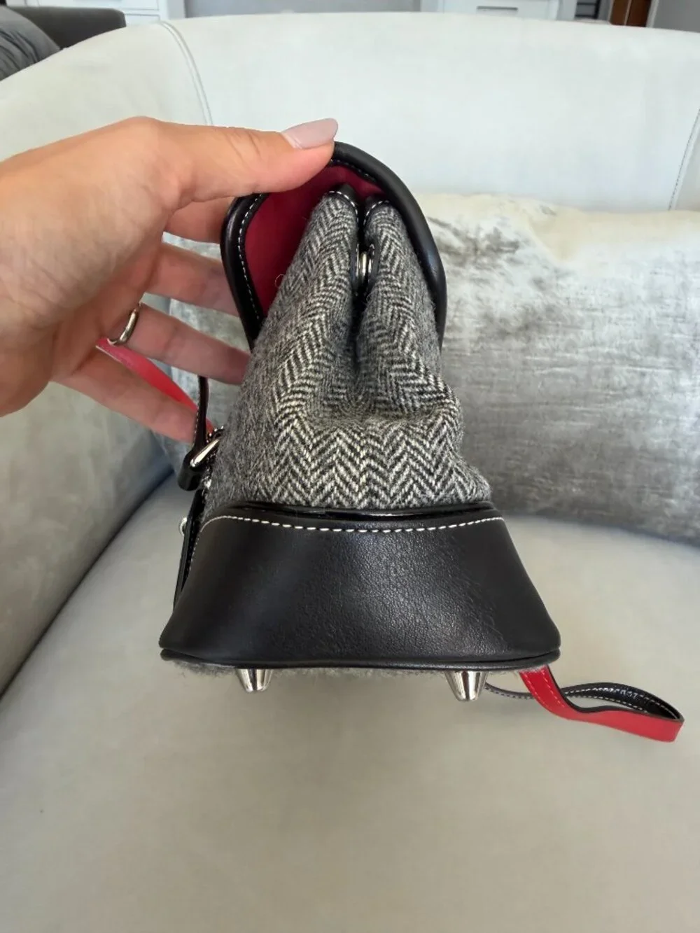 Coach Vintage Y2K Hamptons Wool Herringbone Flap Shoulder Bag (Style: 1409)